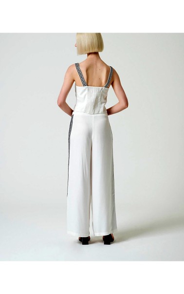 PANTALON MUJER BORDADO ANCHO SURK 