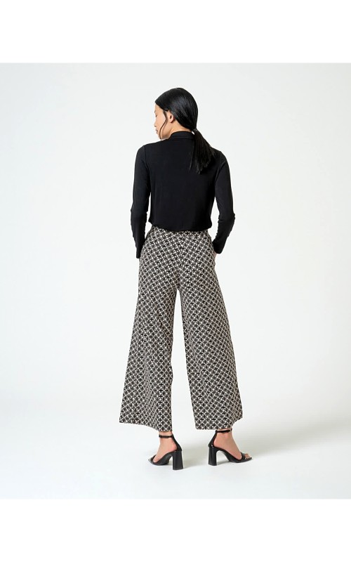 PANTALON MUJER ANCHO ESTAMPADO SURK 