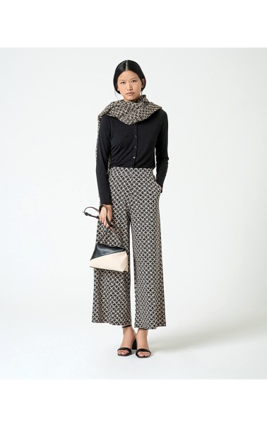 PANTALON MUJER ANCHO ESTAMPADO SURK 
