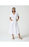 VESTIDO MIDI CAMISERO LINO SURK 