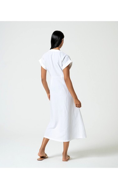 VESTIDO MIDI CAMISERO LINO SURK 
