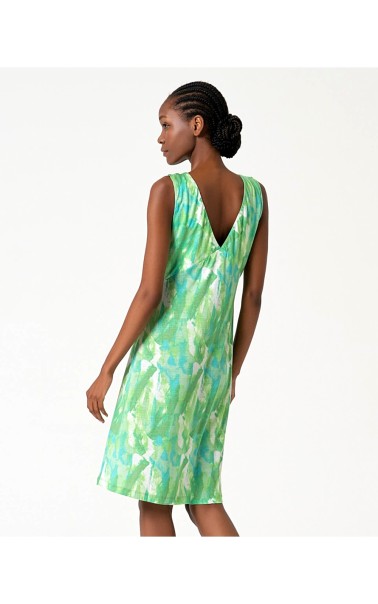 VESTIDO CORTO ESTAMPADO SATEN SURK 