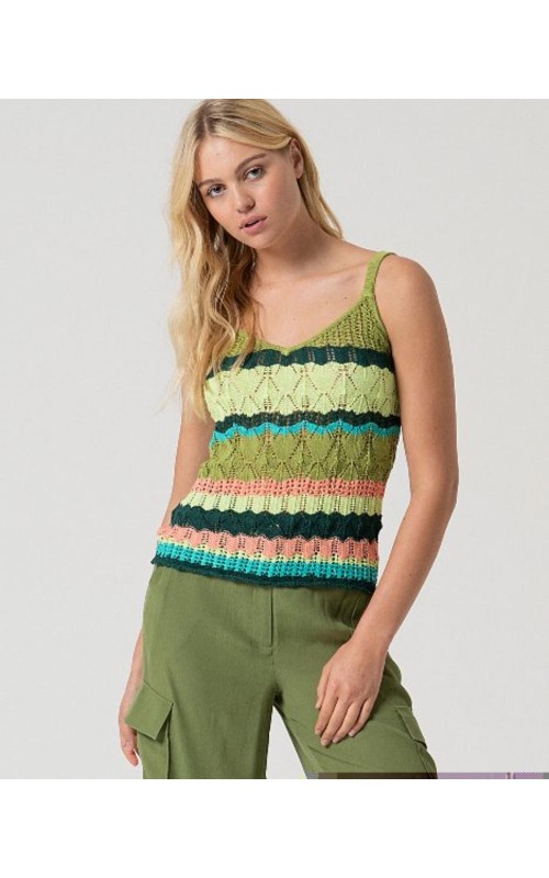 SUETER MUJER CROCHET ESTAMPADO SURK 