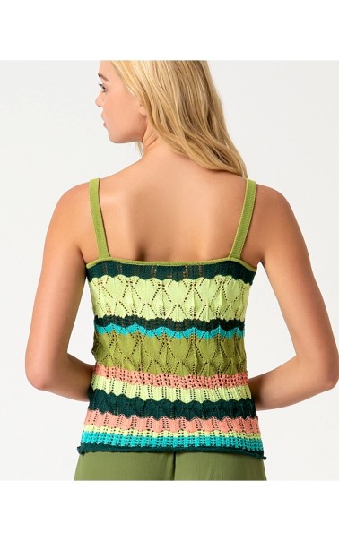 SUETER MUJER CROCHET ESTAMPADO SURK 