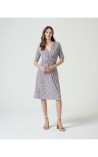 VESTIDO CORTO ESTAMPADO ESCOTE NUDO SURK 
