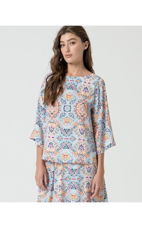 BLUSA MANGA LARGA ESTAMPADASURK TOP 
