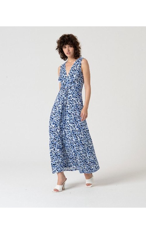 VESTIDO LARGO BAMBULA NUDO ESTAMPADO SURK