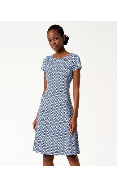 VESTIDO CUELLO BARCO ESTAMPADO SURK 