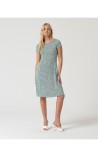 VESTIDO CORTO ESTRAMPADO CUELLO BARCO SURK 