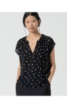 BLUSA AMPLIA CON LUNARES SURK 