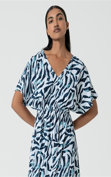 VESTIDO LARGO ESTAMPADO SURK 