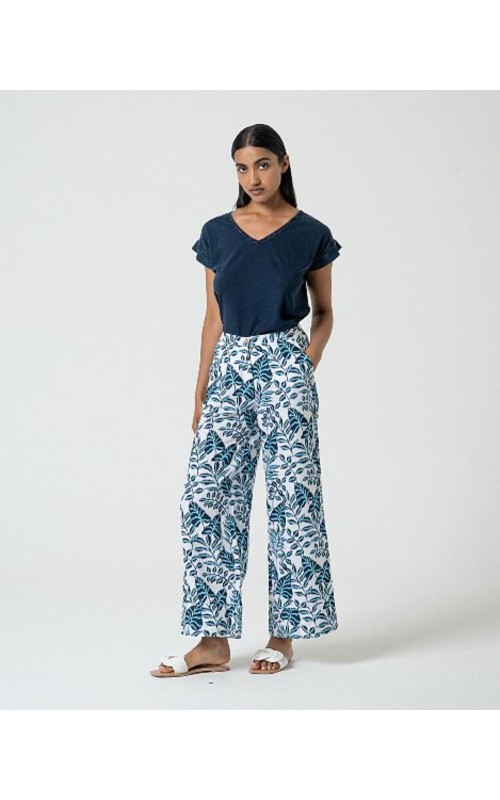 PANTALON MUJER ANCHO ESTAMPADO SURK 