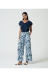 PANTALON MUJER ANCHO ESTAMPADO SURK 