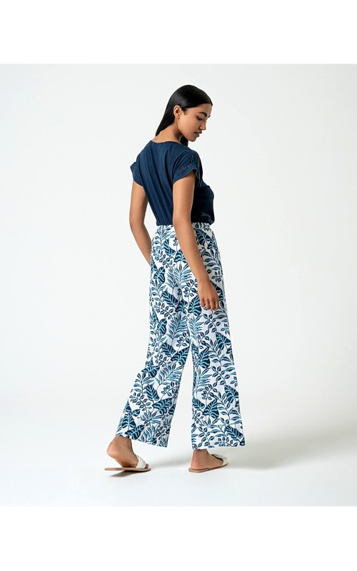 PANTALON MUJER ANCHO ESTAMPADO SURK 
