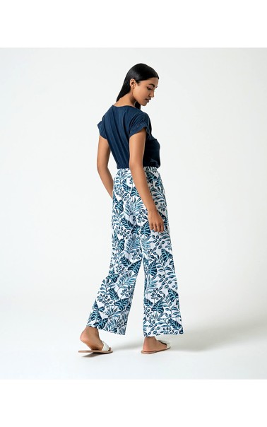 PANTALON MUJER ANCHO ESTAMPADO SURK 
