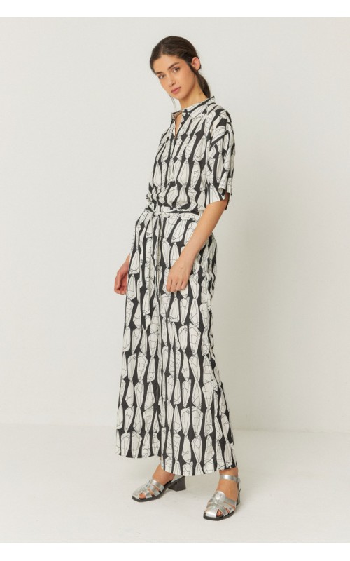 PANTALON MUJER PALAZZO ESTAMPADO SKFK