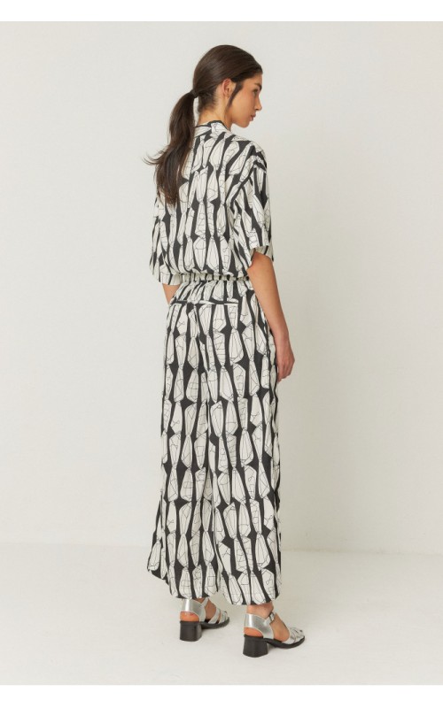 PANTALON MUJER PALAZZO ESTAMPADO SKFK