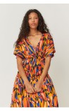 VESTIDO MIDI ESTAMPADO FLUIDO SKFK 