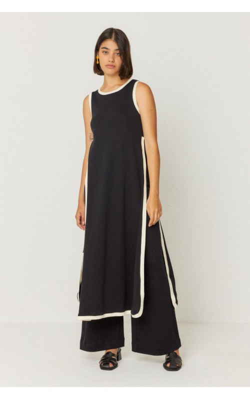 VESTIDO MIDI CREMALLERA SKFK