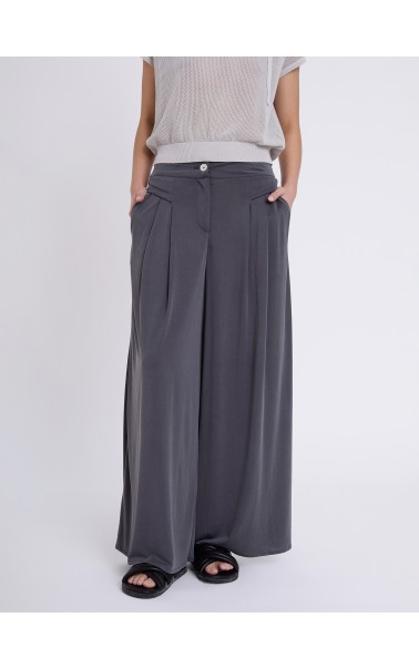PANTALON MUJER FLUIDO PUNTO PALAZZO SKAT 