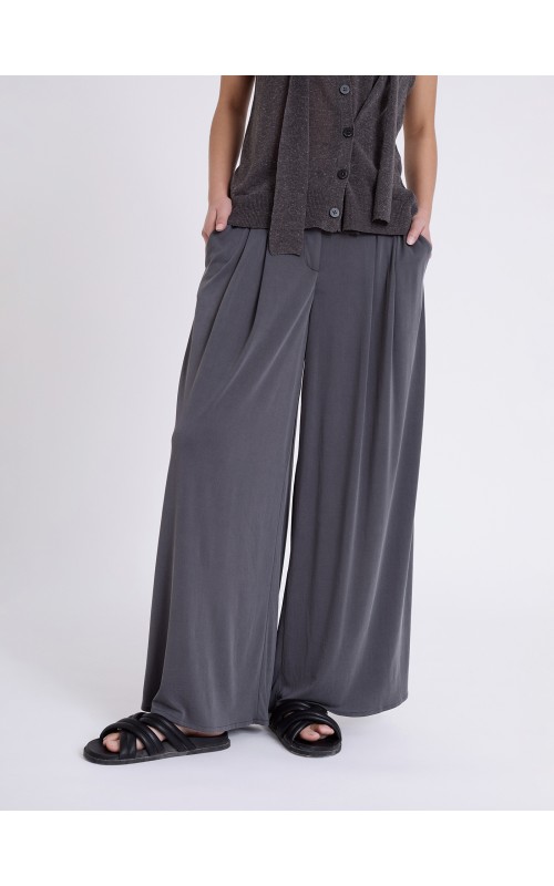 PANTALON MUJER FLUIDO PUNTO PALAZZO SKAT 