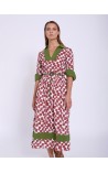 VESTIDO LARGO ALGODON CUADROS SKAT 
