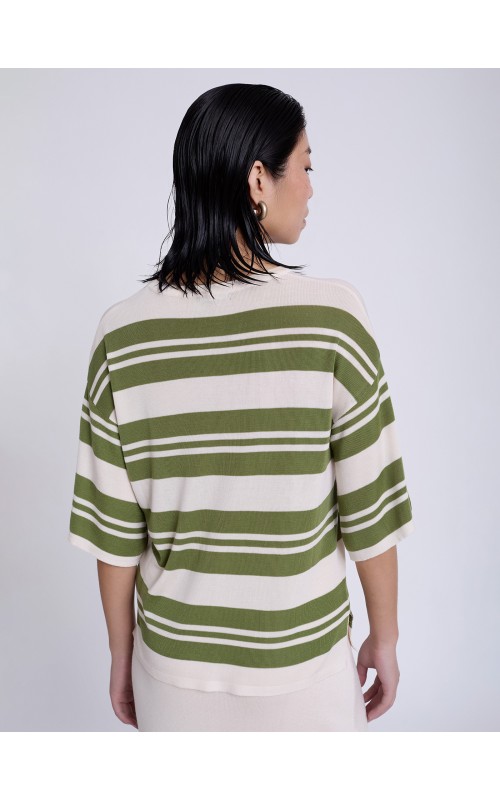 JERSEY PUNTO MUJER RAYAS MANGA CORTA SKAT 