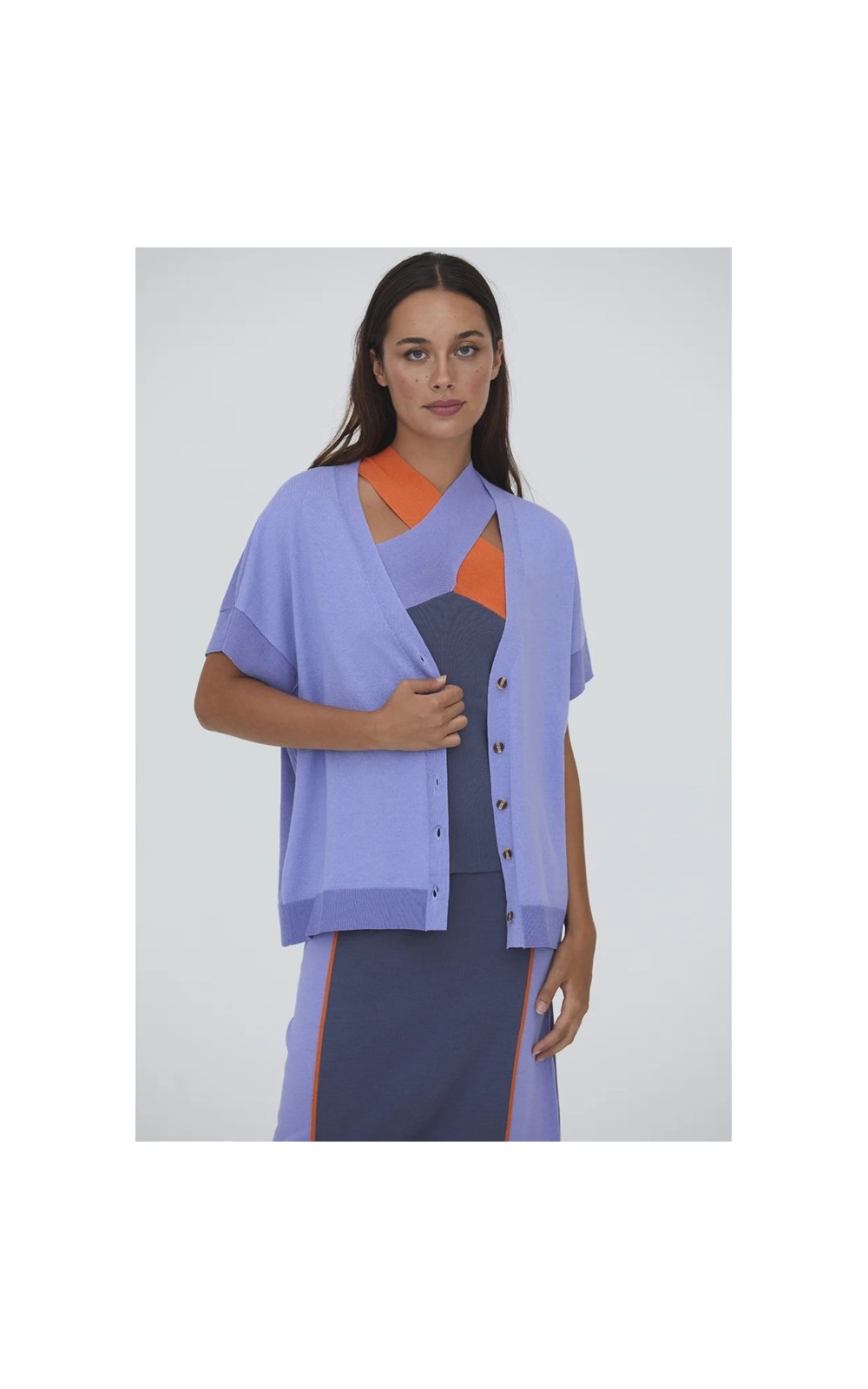 CHAQUETA MUJER PUNTO FINO ABOTONADA WNT 