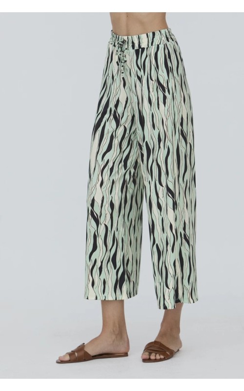 PANTALON MUJER TOBILLERO ESTAMPADO WNT 