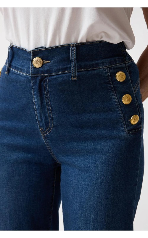 PANTA DENIM CAMPANA DETALLE BOTONES CASU 