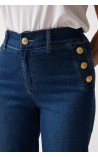 PANTA DENIM CAMPANA DETALLE BOTONES CASU 