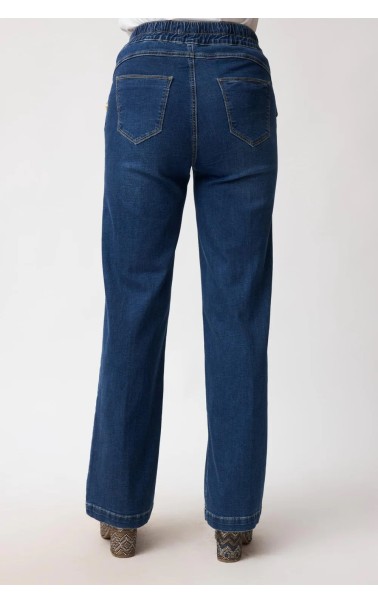 PANTA DENIM CAMPANA DETALLE BOTONES CASU 
