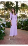 VESTIDO Largo Liso Plumas ROLE BBC 