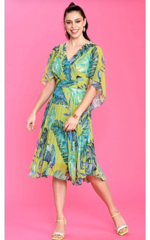 VESTIDO Estampado Plisado LAMU BBC 