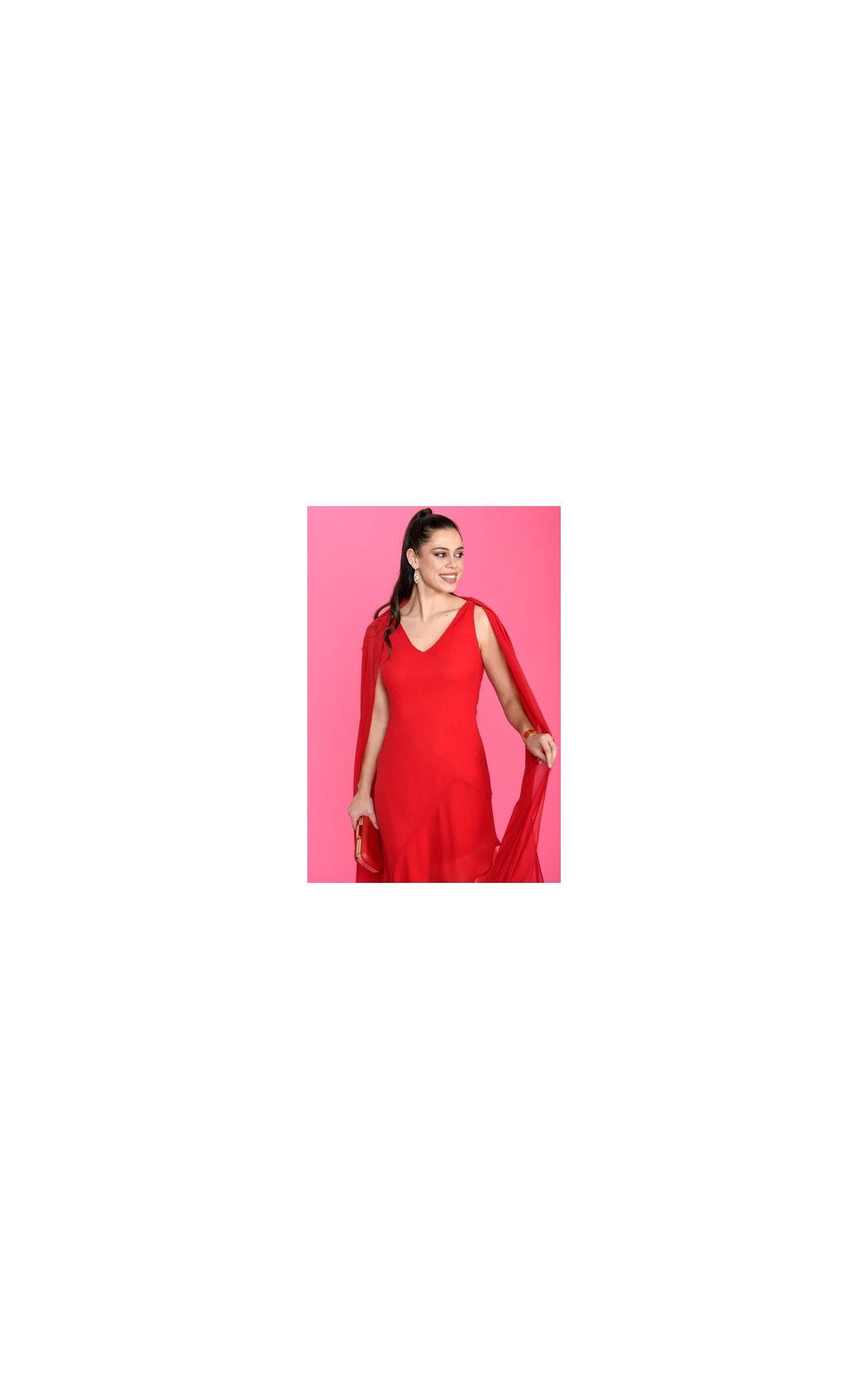 VESTIDO Largo Liso LAMU BBC Gasa