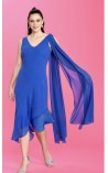VESTIDO Liso Asimetrico Gasa LAMU BBC 