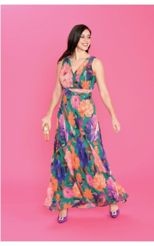 VESTIDO Estampado Plisado LAMU BBC 