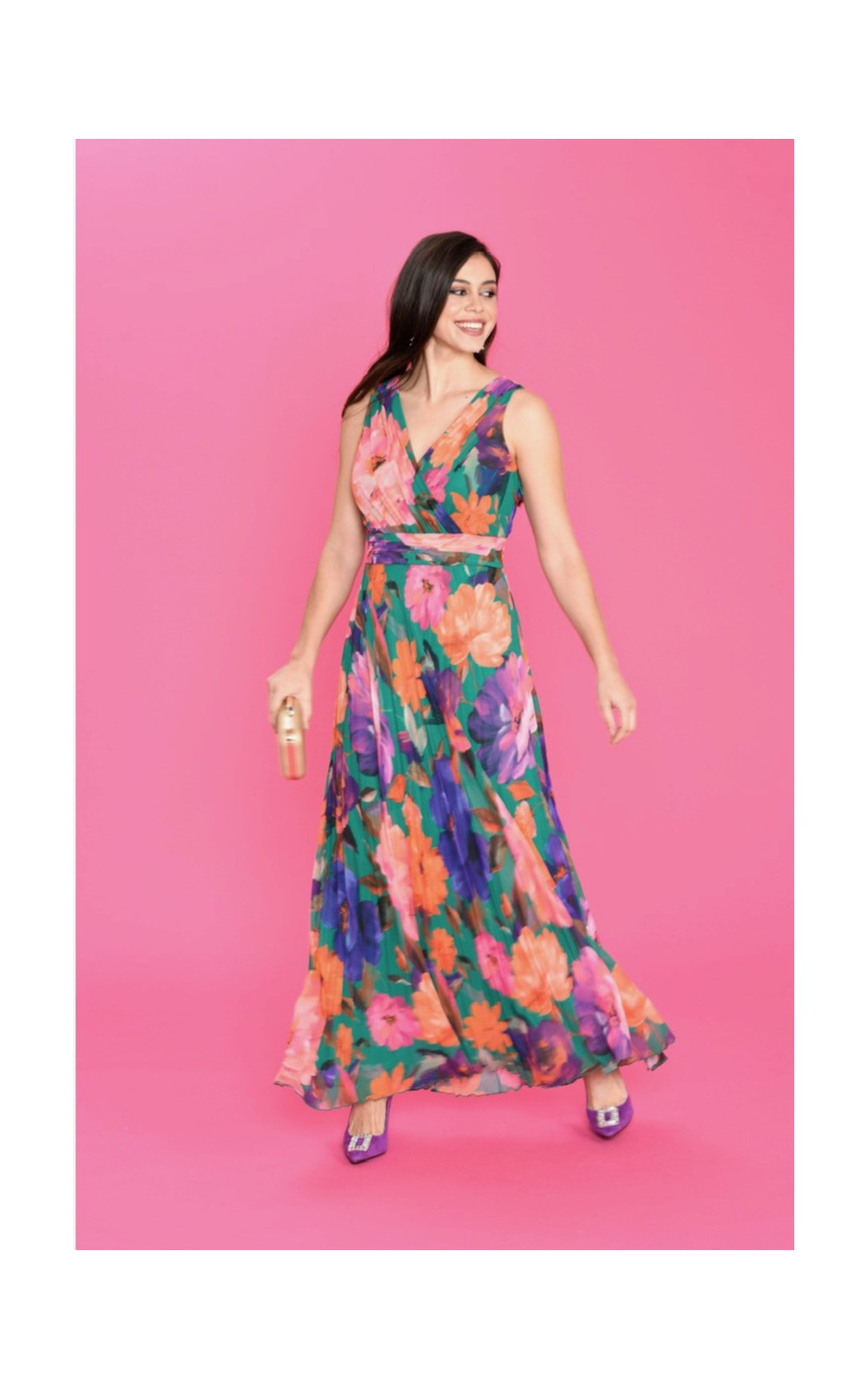 VESTIDO Estampado Plisado LAMU BBC 