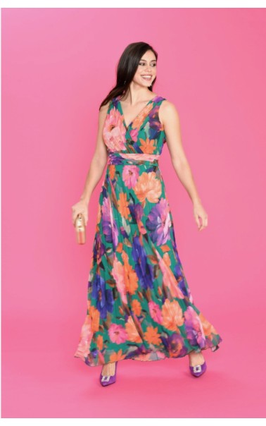 VESTIDO Estampado Plisado LAMU BBC 