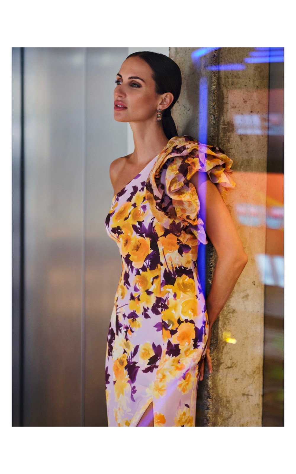 VESTIDO Invitada Estampado BETZ BBC 