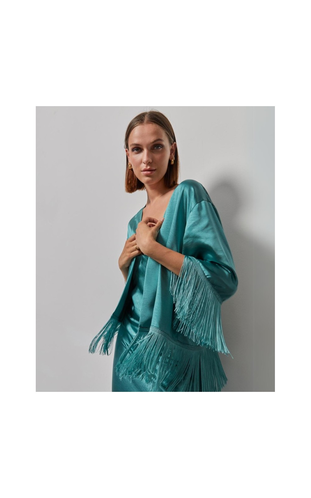 KIMONO Saten Flecos ANDA 
