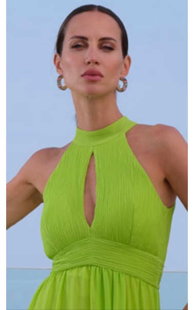 VESTIDO Liso Plisado BETZ BBC 