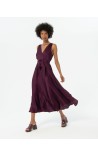 VESTIDO Satinado Largo Cruzado SURK