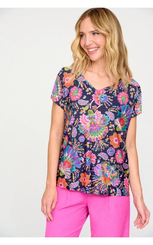 CAMISETA Mujer Estampada Marino TINT 