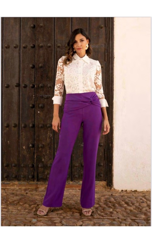 CAMISA Mujer Cuello y Bordados MSA BBC 