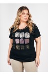 CAMISETA ESTAMPADO METALIZADO BAGO 
