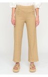 PANTALON MUJER CROPPED BOTONES BARI CASUAL 