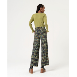 PANTALON MUJER ELASTICO FLUIDO SURK ESTAMPADO 