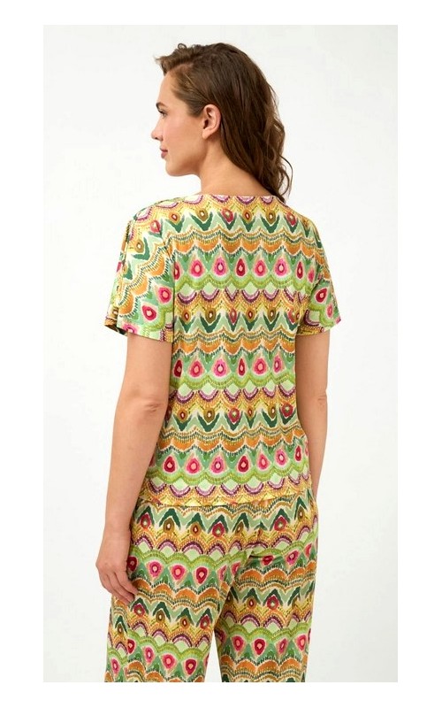 CAMISETA ESTAMPADA DETALLE ANILLA TINT CASUAL 