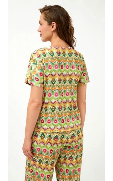 CAMISETA ESTAMPADA DETALLE ANILLA TINT CASUAL 